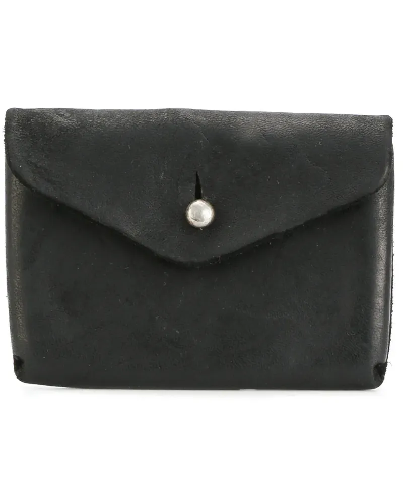 GUIDI Münztäschchen mit Kuvertform - Schwarz Schwarz