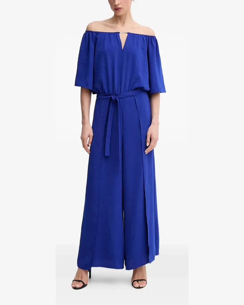 Joseph Ribkoff off-shoulder tie jumpsuit - Blau Blau