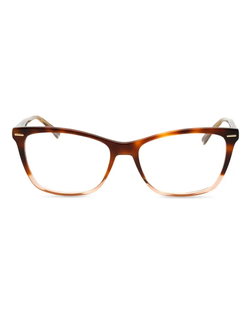Calvin Klein Brille mit eckigem Gestell - Braun Braun