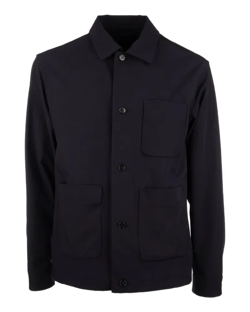 Paul & Shark button-up patch-pocket jacket - Blau Blau