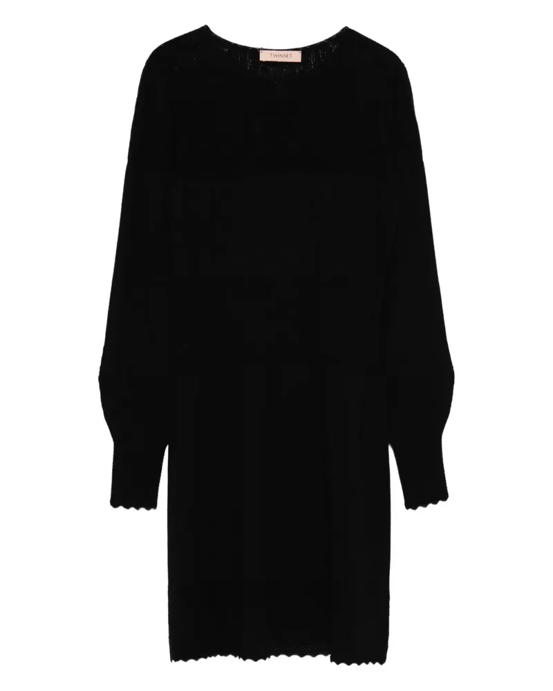 Twin-Set Gestricktes Kleid - Schwarz Schwarz