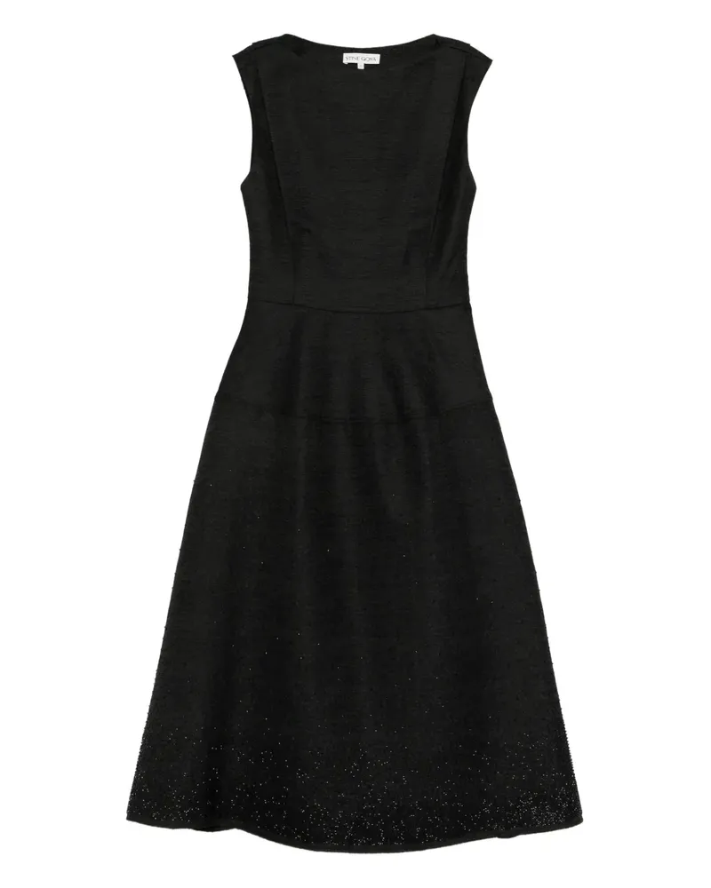 Stine Goya Verziertes Abendkleid mit schulterfreiem Design - Schwarz Schwarz