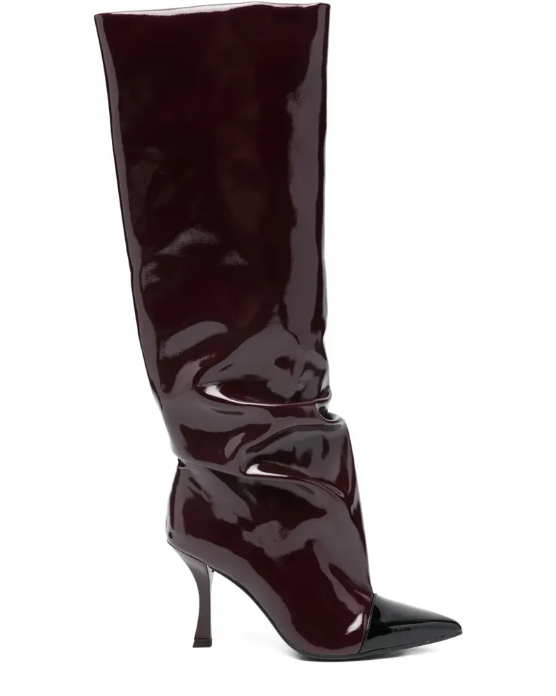 MARC ELLIS 100mm pointed boots - Rot Rot