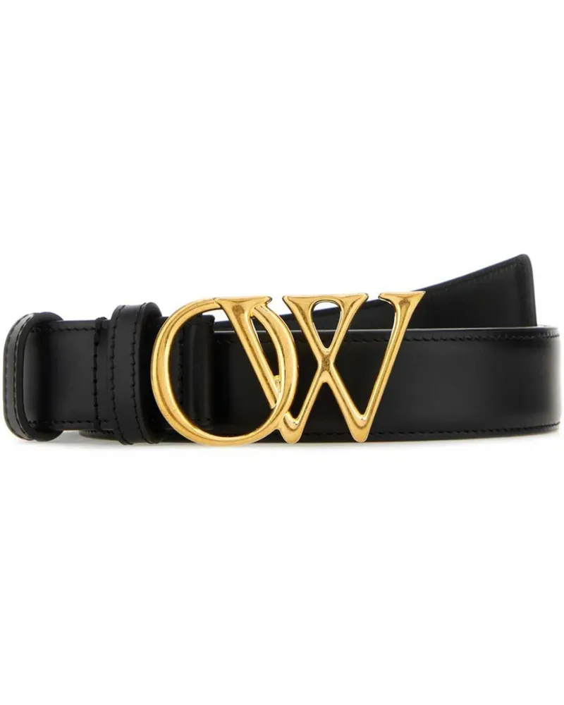 OFF-WHITE Ow Initials belt Schwarz