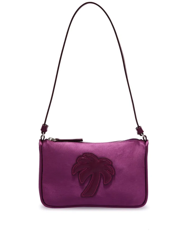 Palm Angels Schultertasche aus Satin - Violett Violett