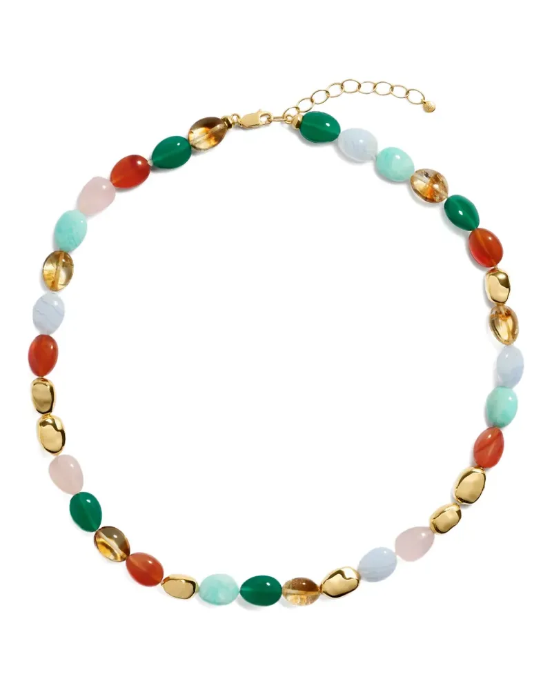 Monica Vinader Rio Halskette mit Perlen - Gold Gold