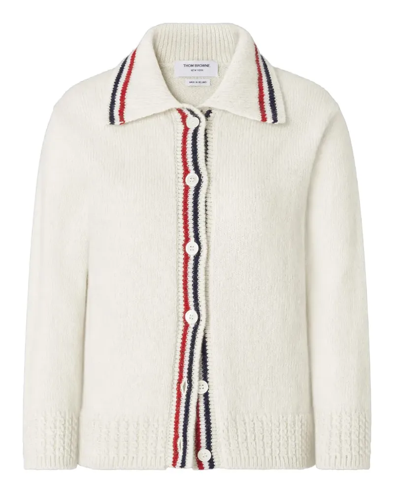 Thom Browne Geknöpfter Cardigan - Weiß Weiß