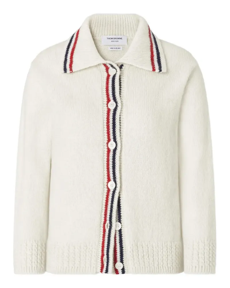 Thom Browne Geknöpfter Cardigan - Weiß Weiß