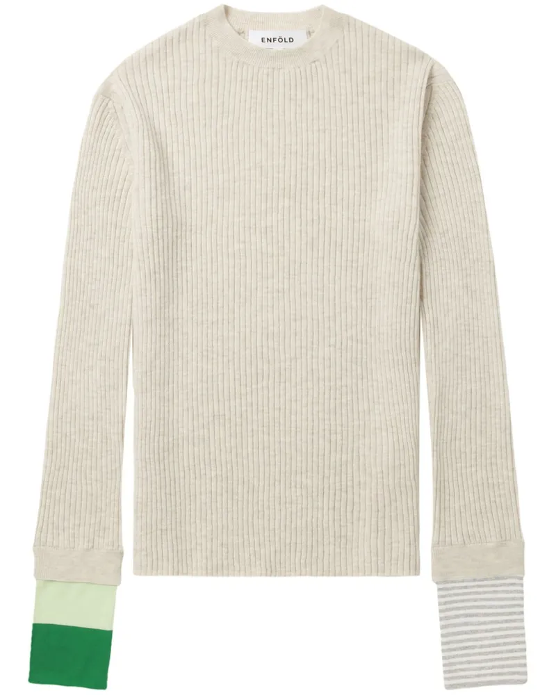 ENFÖLD Pullover aus Wolle - Nude Nude