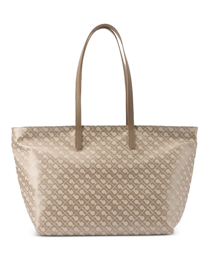 Gherardini Handtasche mit Monogrammmuster - Nude Nude