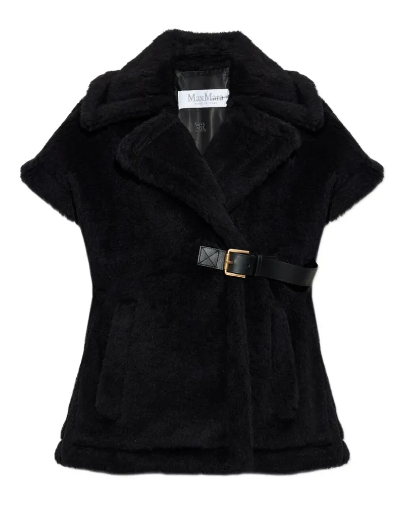 Max Mara Newabav Weste mit Gürtel - Schwarz Schwarz