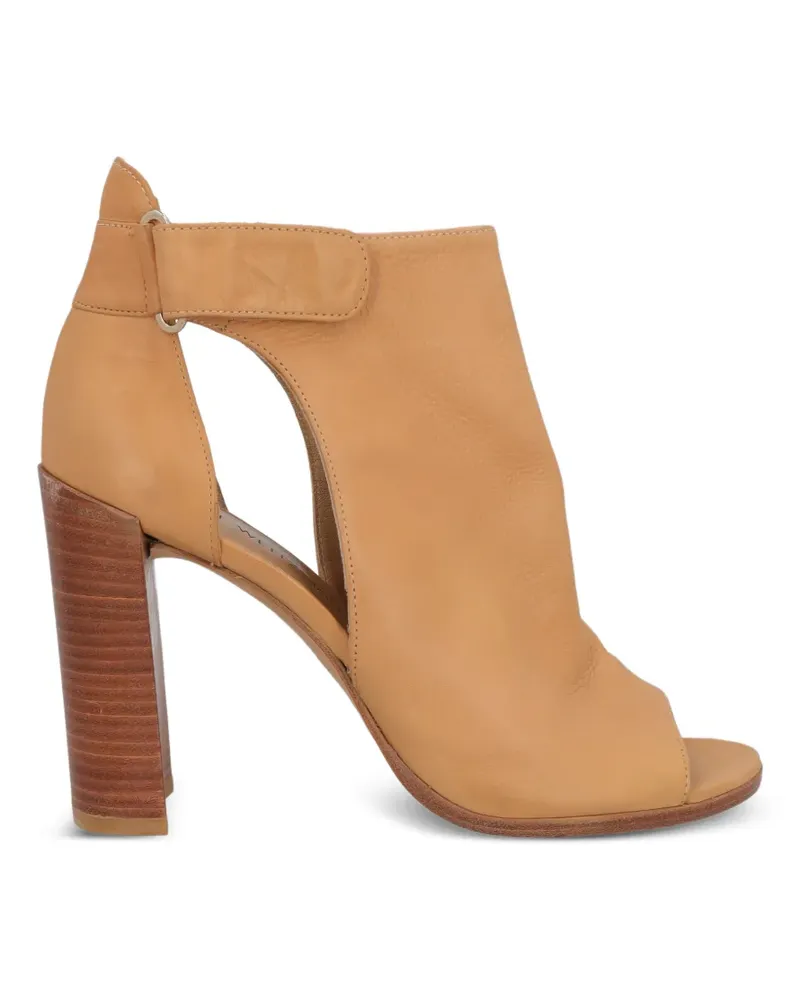 Stuart Weitzman brown leather boots - Nude Nude