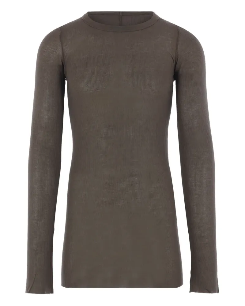 Rick Owens Geripptes Langarmshirt - Grün Grün