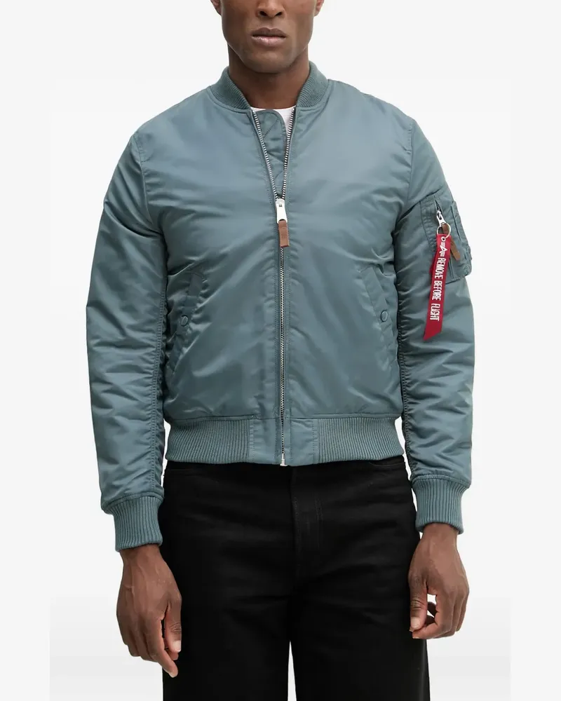 Alpha Industries zip-up bomber jacket - Blau Blau