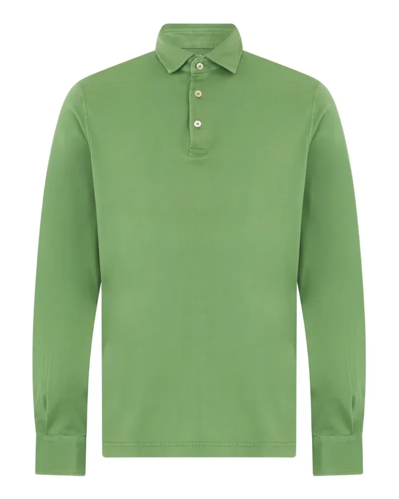 Fedeli Langärmeliges Poloshirt - Grün Grün