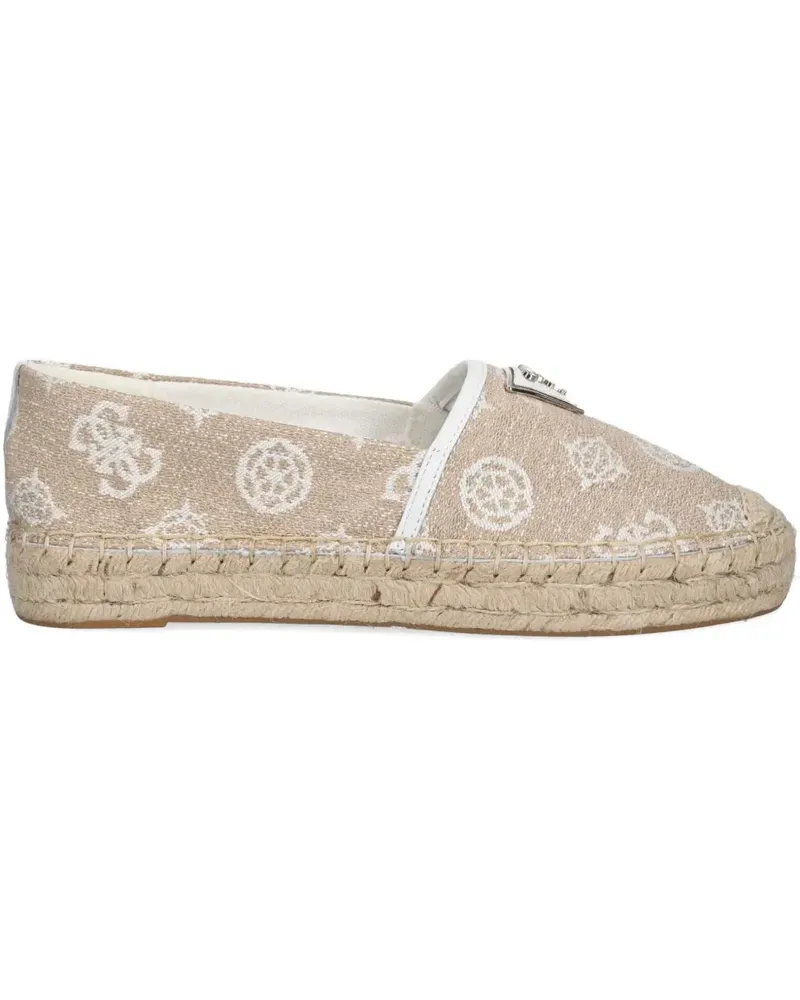 Guess Bestickte Espadrilles - Nude Nude