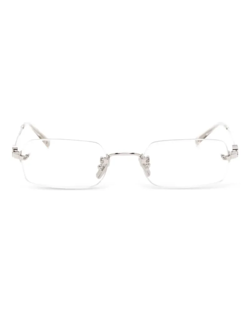 Miu Miu Rahmenlose Brille mit eckigen Gläsern - Silber Silber