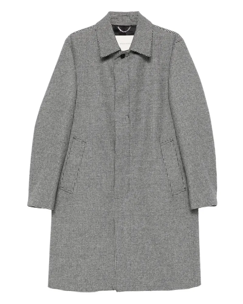 MACKINTOSH Dunkeld houndstooth coat - Schwarz Schwarz