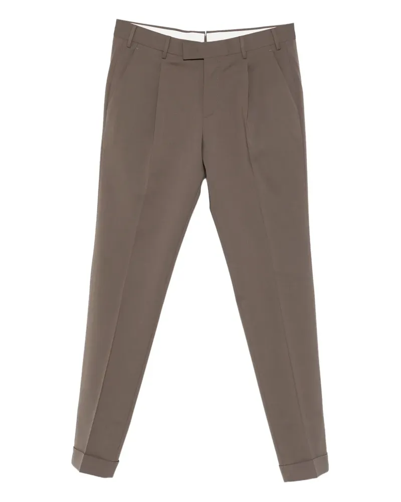 PT TORINO pleated cuff trousers - Grau Grau