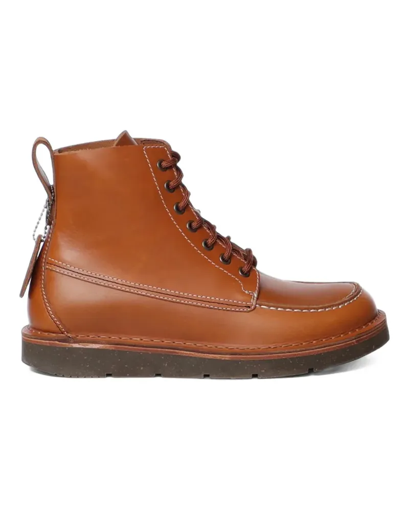 Birkenstock Birmingham Moc natural leather boots - Braun Braun