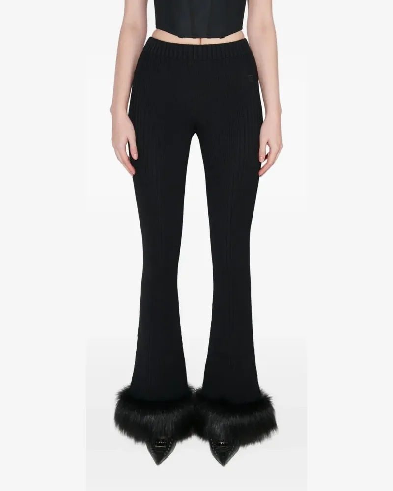 MISBHV logo-print trousers - Schwarz Schwarz