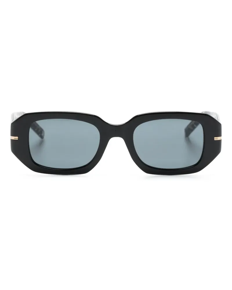 HUGO BOSS Sonnenbrille mit eckigem Gestell - Schwarz Schwarz