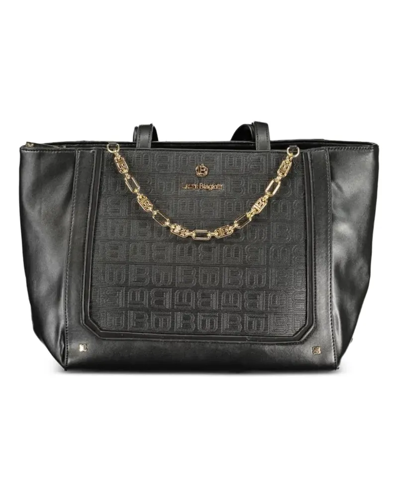 Laura Biagiotti Handtasche mit Logo-Prägung - Schwarz Schwarz