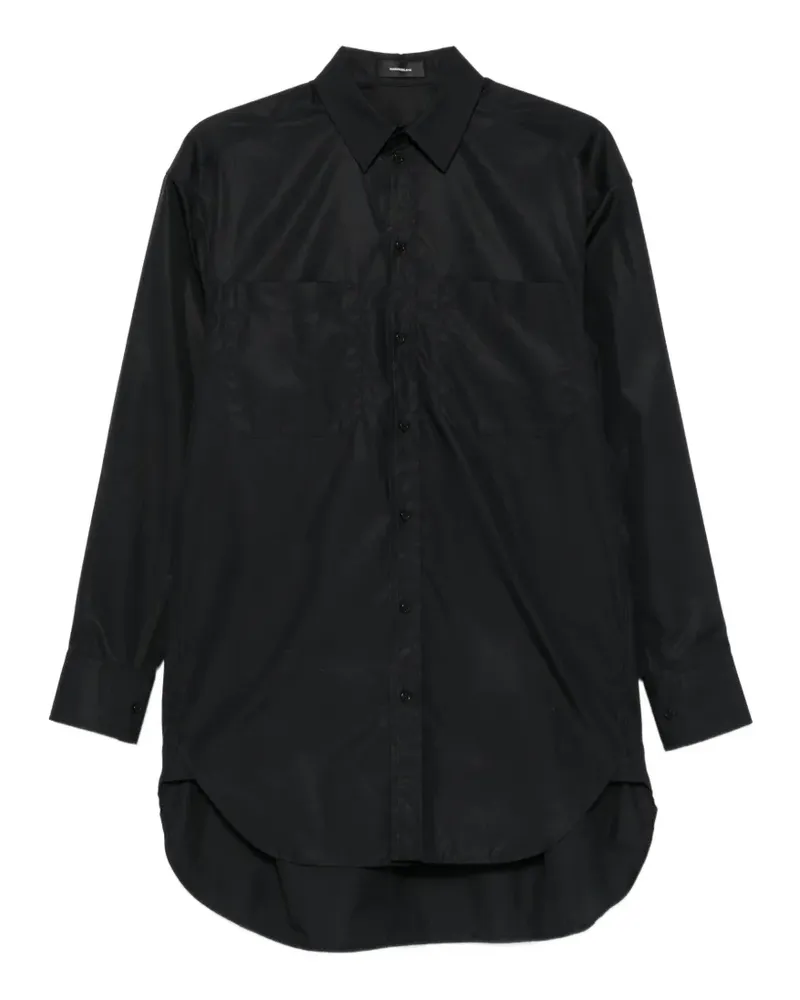 WARDROBE.NYC Geknöpftes Minikleid - Schwarz Schwarz