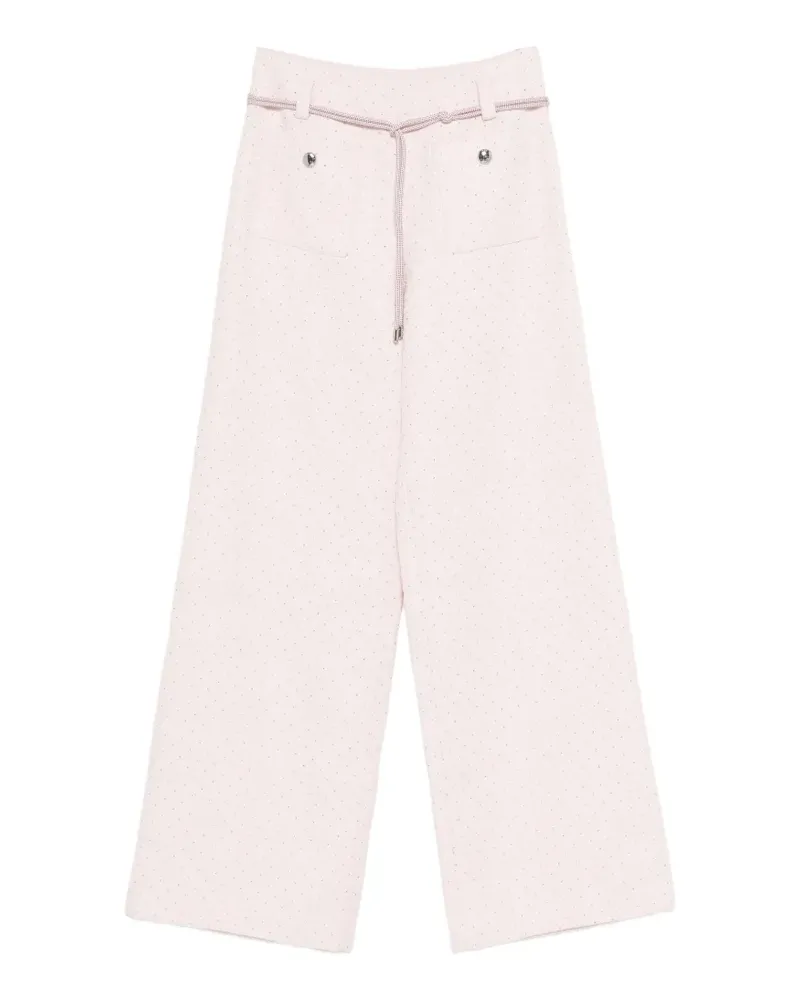 Maje Klassische Hose mit Kristallen - Rosa Rosa