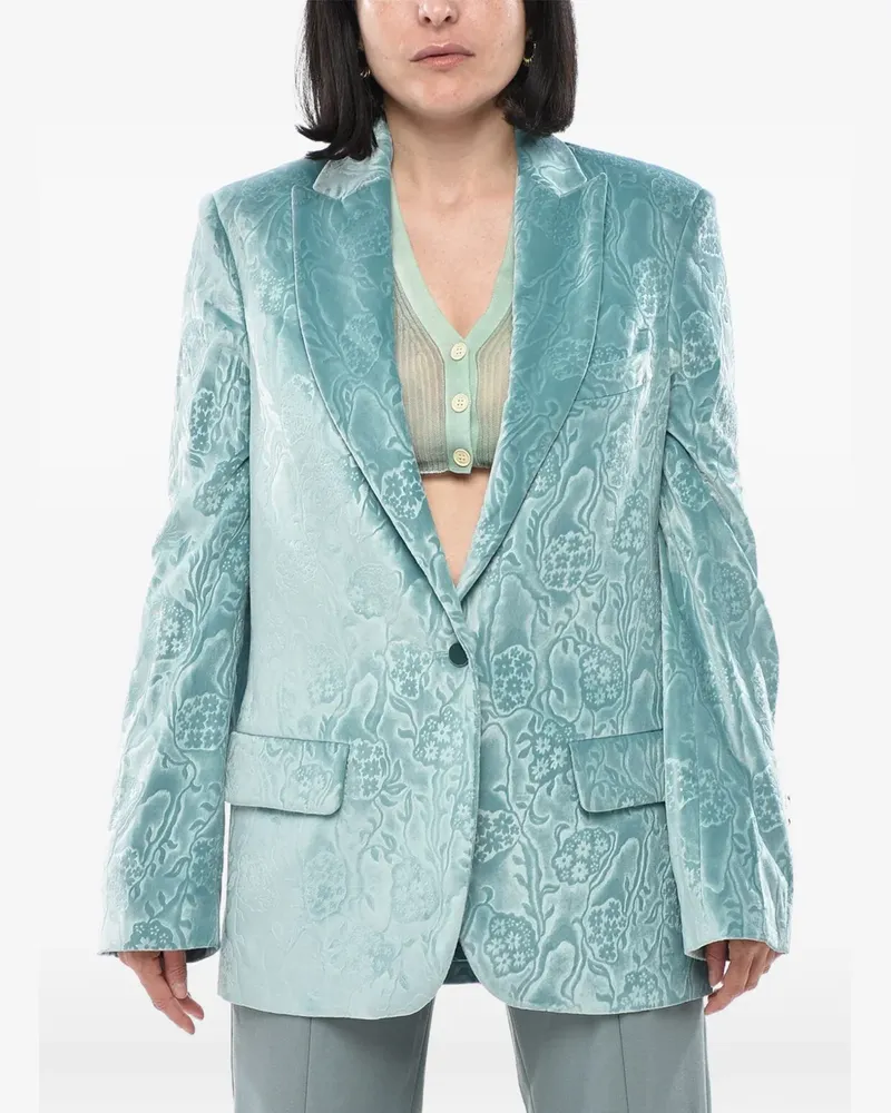 OFF-WHITE buttoned blazer - Blau Blau