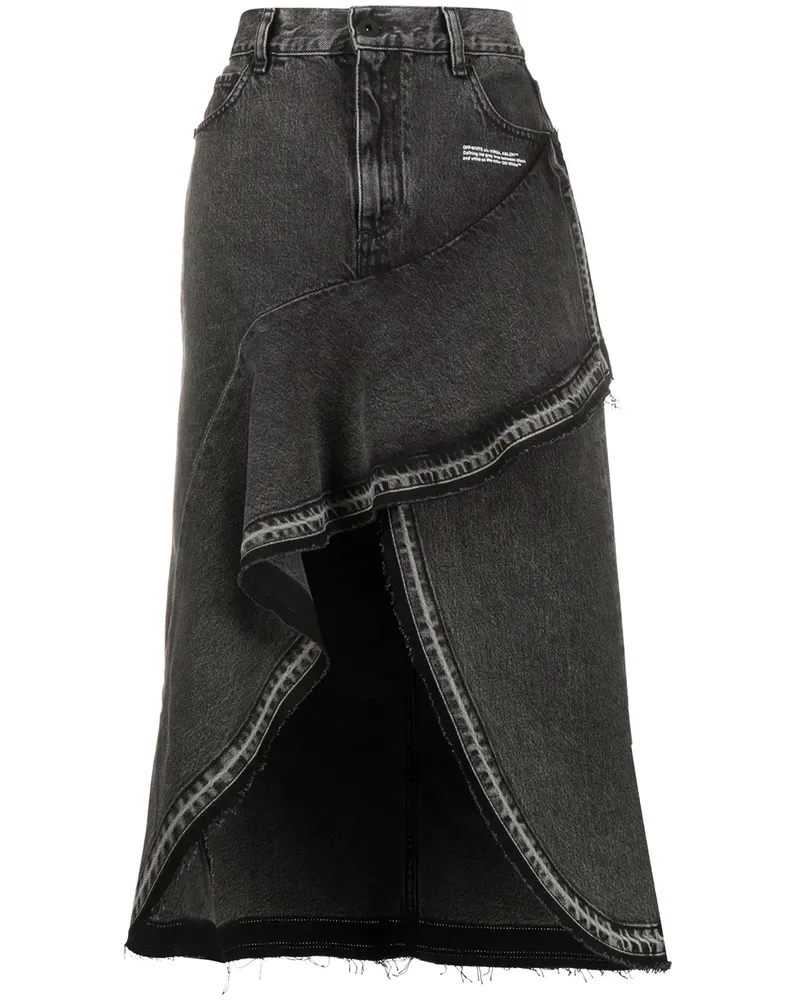 OFF-WHITE Rock mit Rüschen - Grau Grau