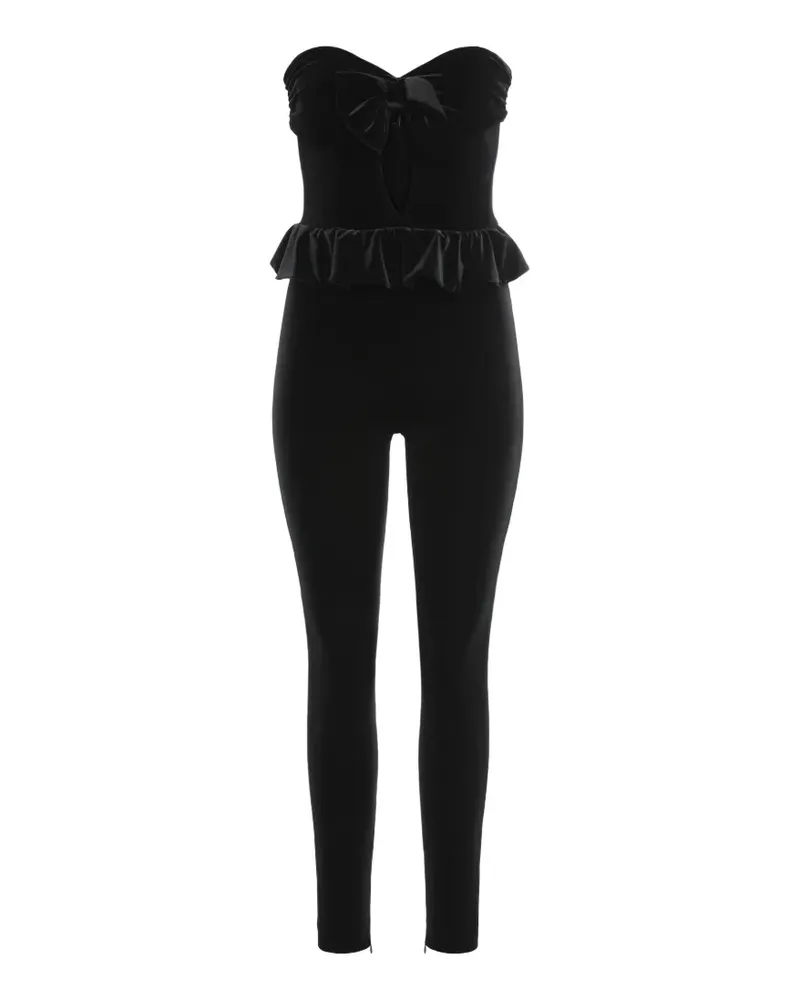 Alessandra Rich Klassischer Jumpsuit - Schwarz Schwarz