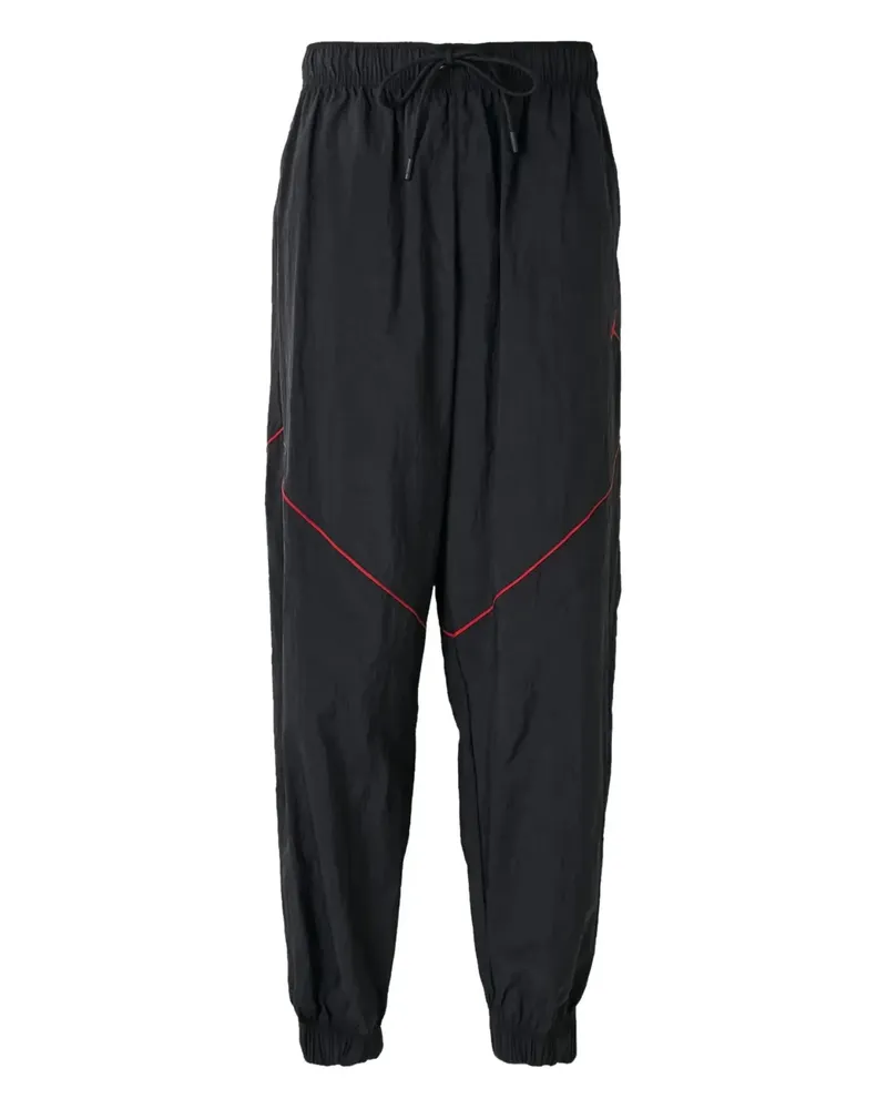Nike Jogginghose mit roten Einsätzen - Schwarz Schwarz