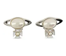 Ohrringe mit Perlen - Silber