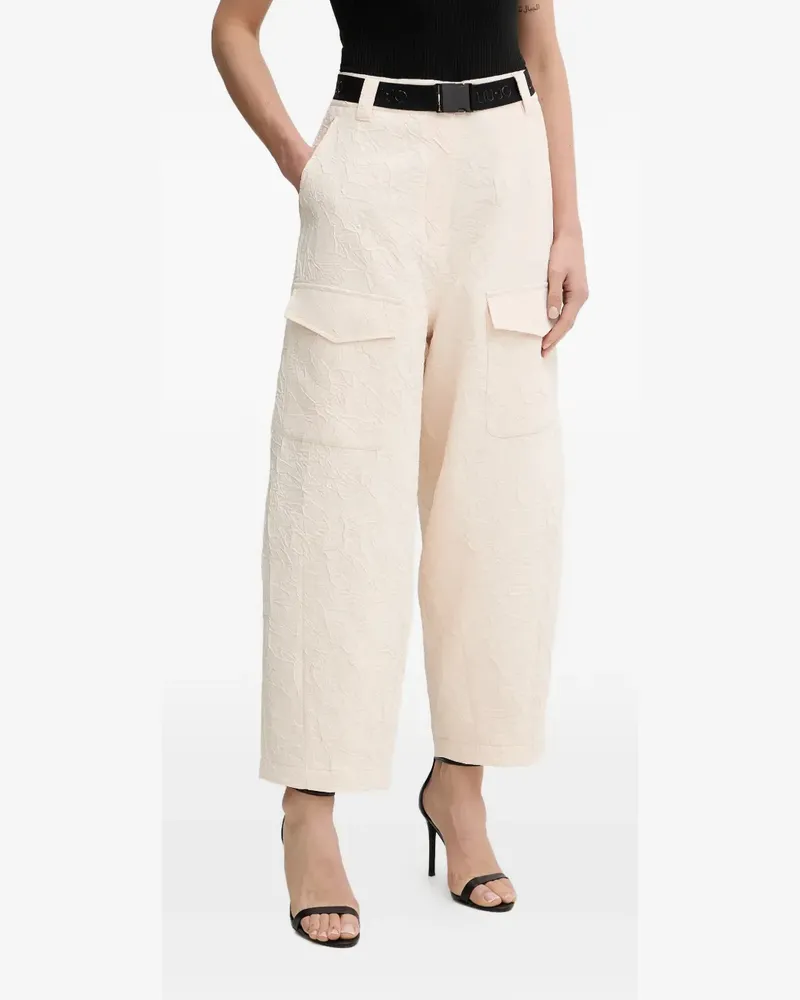 Liu Jo wrinkle-effect cargo pants - Nude Nude