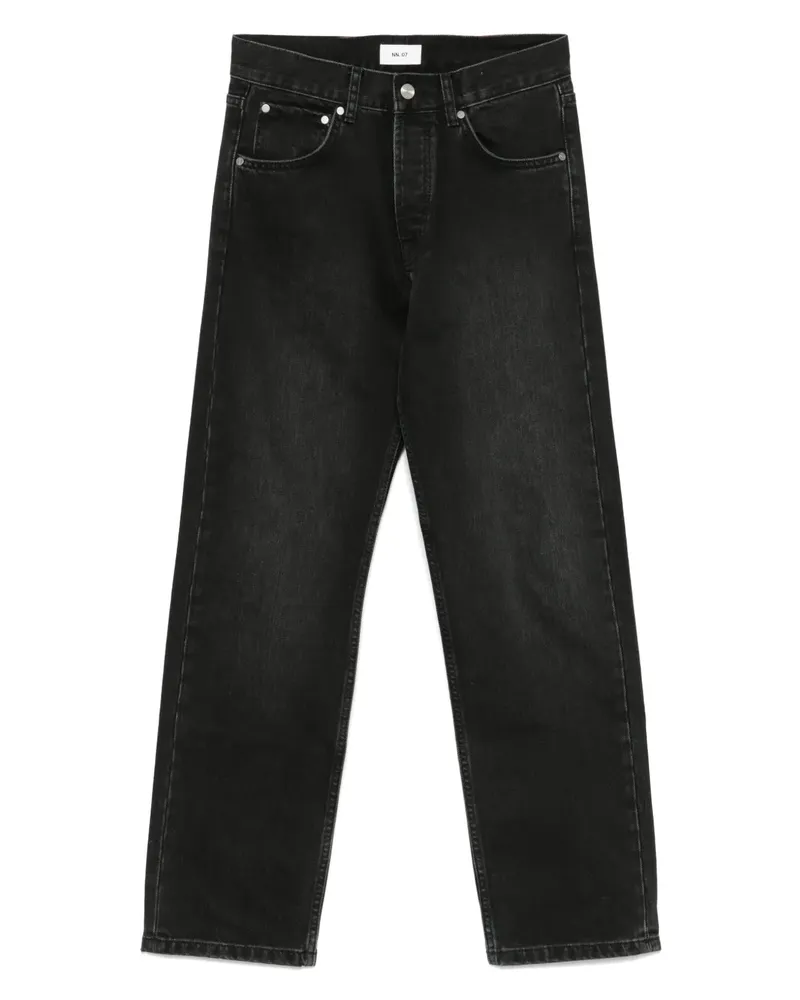 NN 07 Sonny 1866 Straight-Leg-Jeans - Schwarz Schwarz