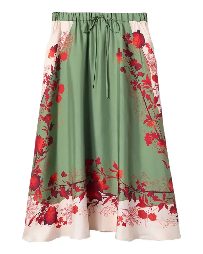 La DoubleJ Midirock mit Woodland-Print - GR08 WOODLAND PLACÉE Gr08