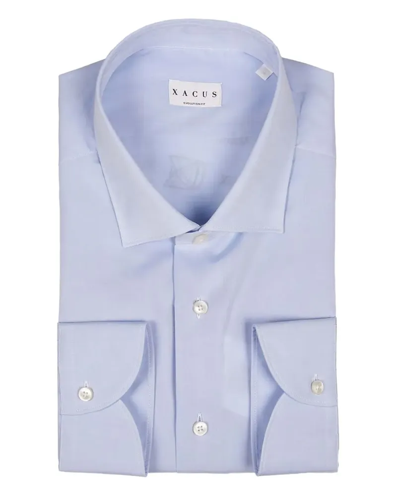 XACUS Klassisches Hemd - Blau Blau