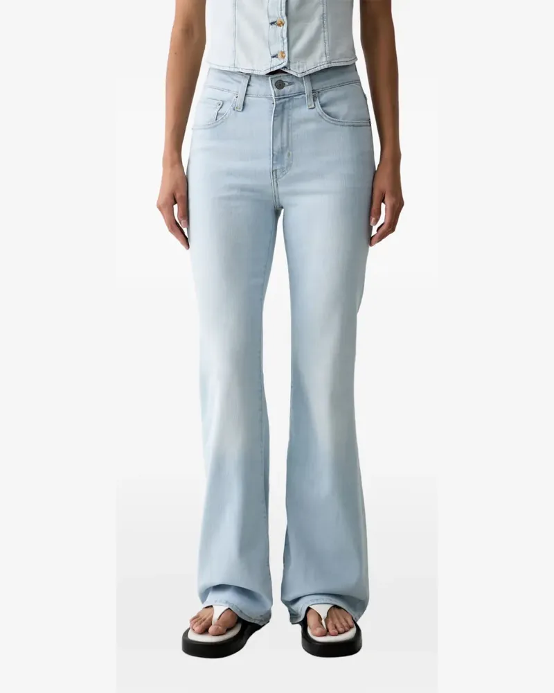 Levi's Ausgeblichene Schlagjeans - Blau Blau