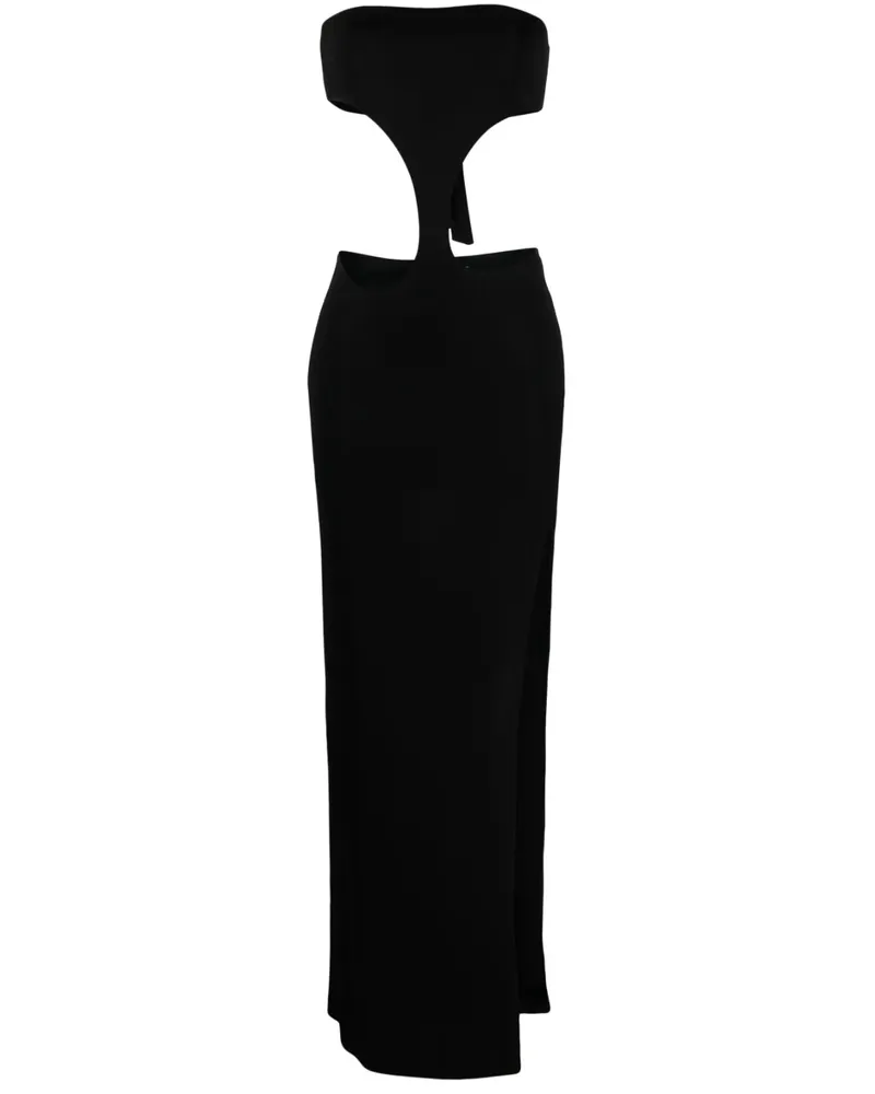 Louisa Ballou Schulterfreies Kleid - Schwarz Schwarz