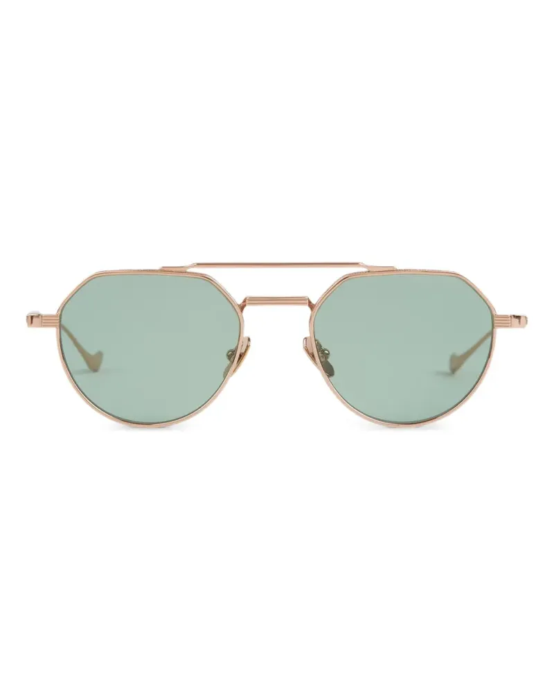 Cutler and Gross Geometrische Sonnenbrille mit Doppelsteg - Rosa Rosa