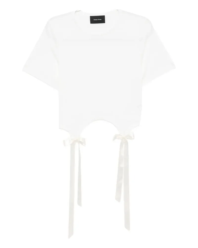 Simone Rocha T-Shirt aus Lyocell - Weiß Weiß