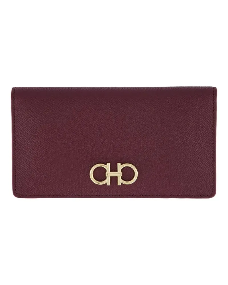 Ferragamo Continental logo-detail leather wallet - Rot Rot