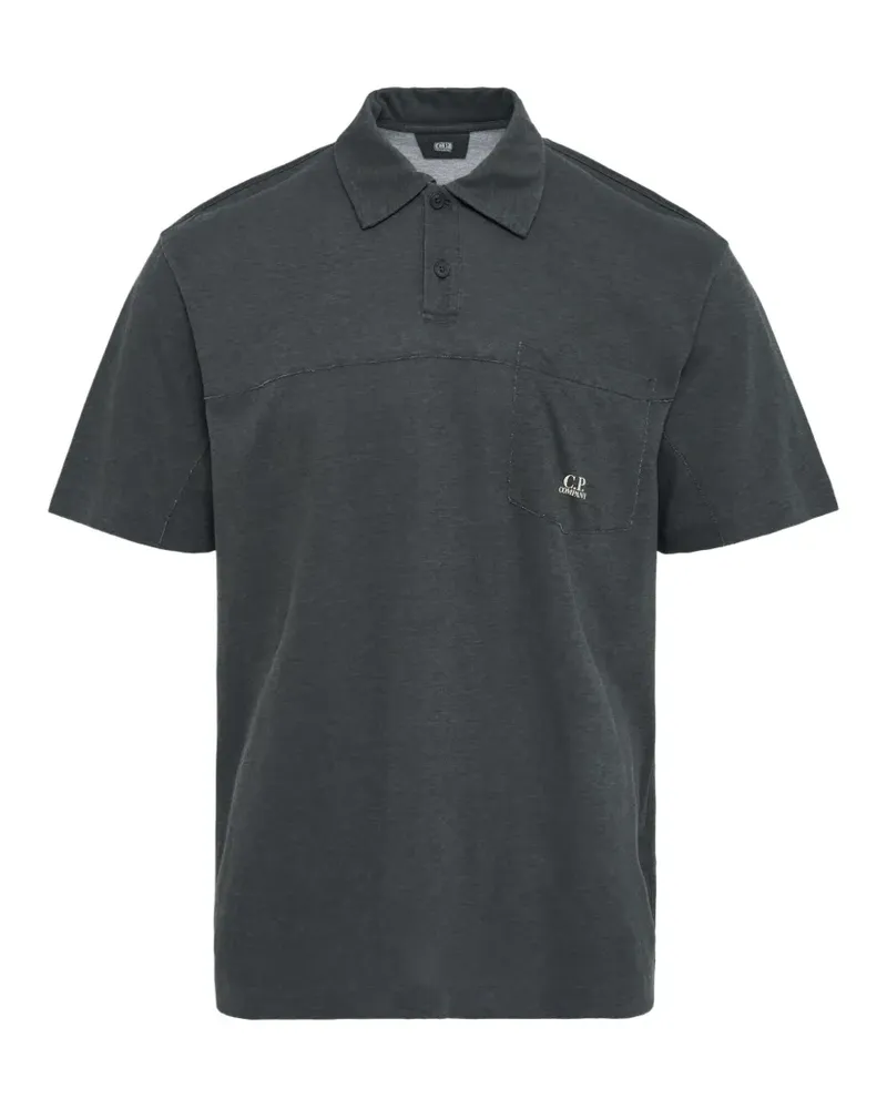 C.P. Company Poloshirt mit aufgesetzter Tasche - Grau Grau