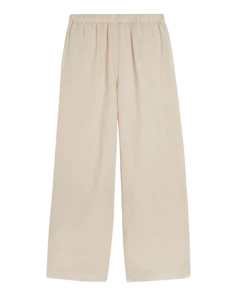 ASPESI elasticated linen trousers - Nude Nude