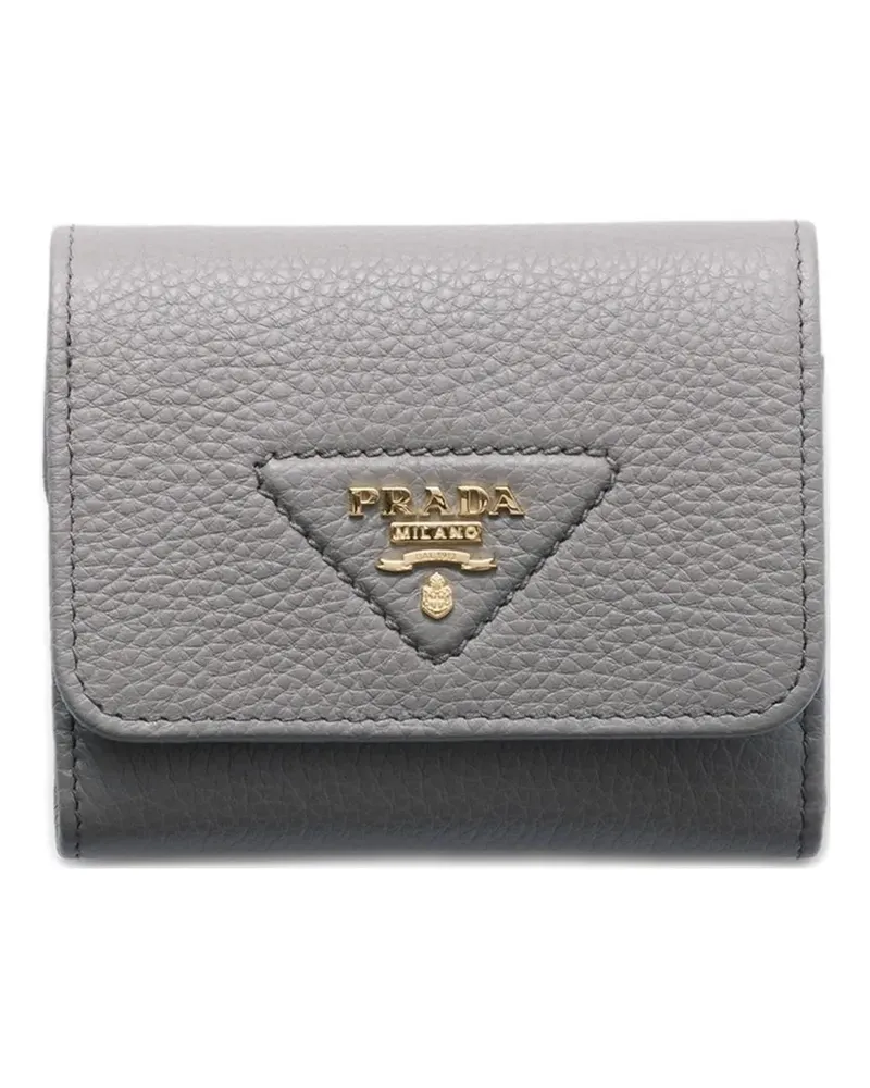 Prada Kleines Portemonnaie - Grau Grau