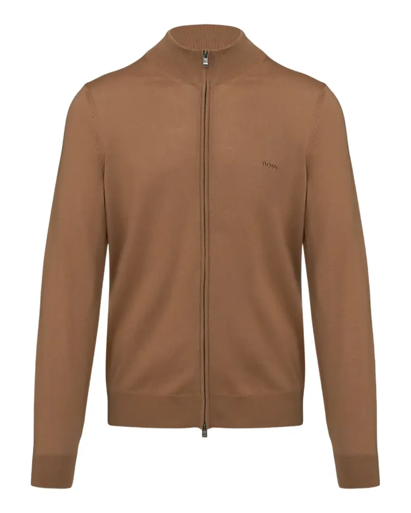 HUGO BOSS Cardigan mit Reißverschluss - Braun Braun