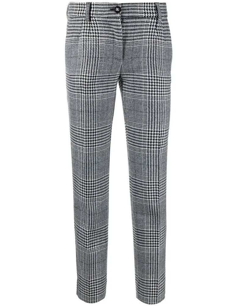 Dolce & Gabbana Hose mit Schottenkaro - Schwarz Schwarz