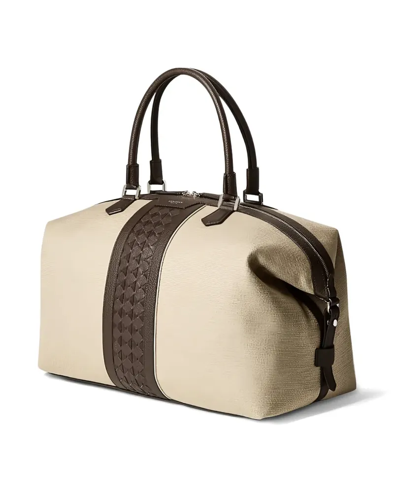 Serapian double-handle holdall - Nude Nude