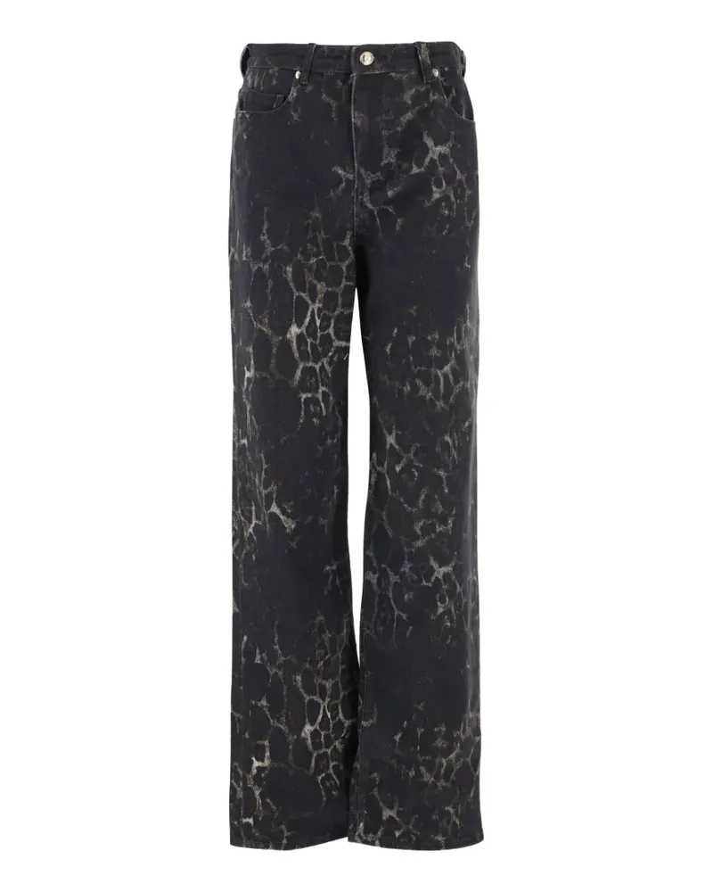 Just Cavalli animal-print jeans - Schwarz Schwarz